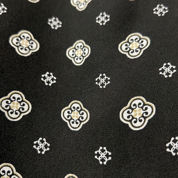 Black Printed High Low Blouse by Emma & Olivia Sz S - Picture 6 of 11